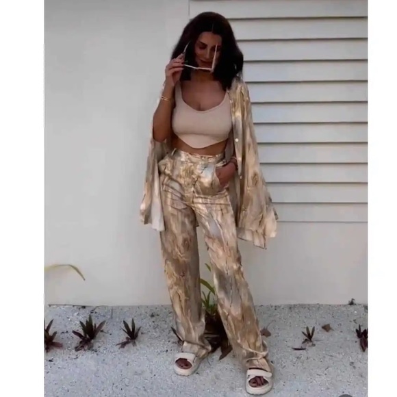 𝗡𝗪𝗧 𝗭𝗮𝗿𝗮 • Straight Leg Tie-Dye Pants - Picture 7 of 16